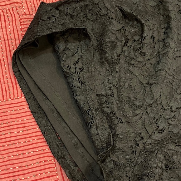 Garage women’s large Black Lace one piece shortsuit / romper - Picture 11 of 15